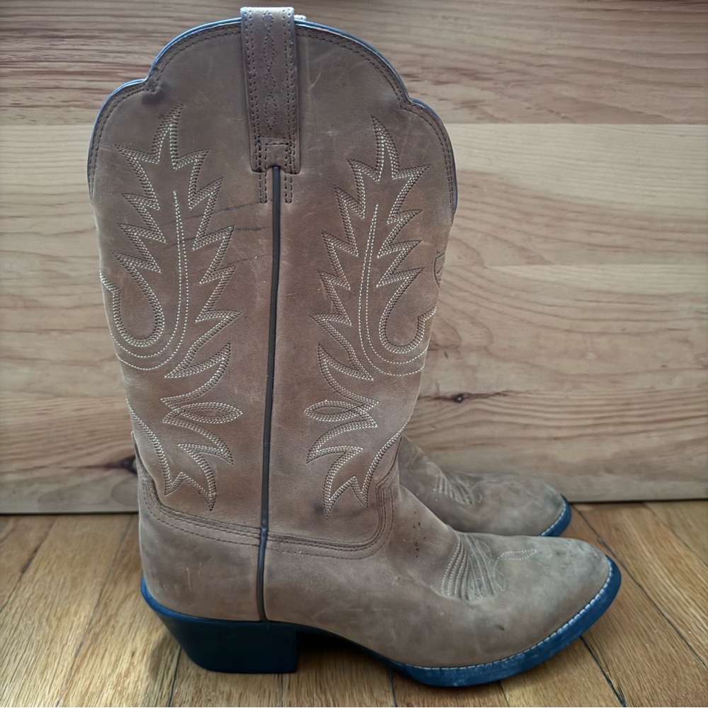 Ariat Women's Tan Suede Western Heeled Boots